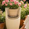 Hanging Planter Insert Round Iron Basket Sturdy for Porch