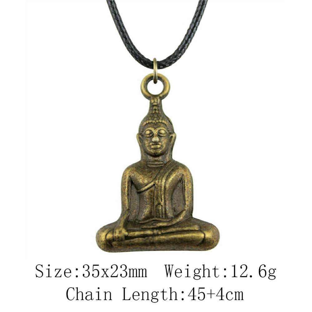 2025 Trend Best Friend Necklace Chief Pharaoh Buddhism Necklace Leather Chain 45cm Audience Necklaces With Pendant