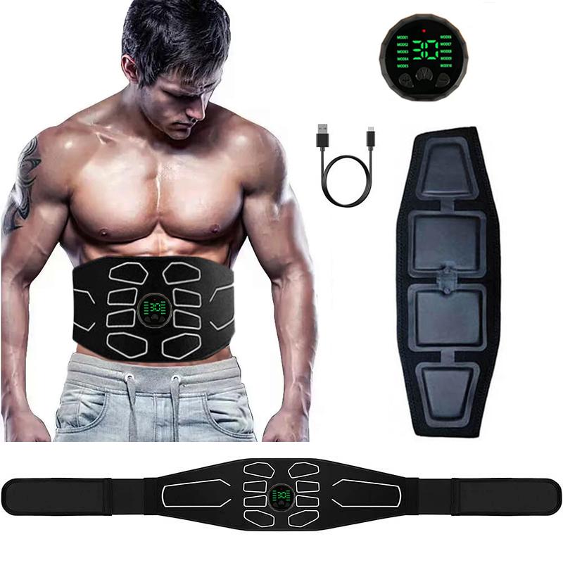 Cintura tonificante addominale EMS, stimolazione muscolare elettrica, tonificatore muscolare, massaggiatore fitness portatile, allenatore della vita,