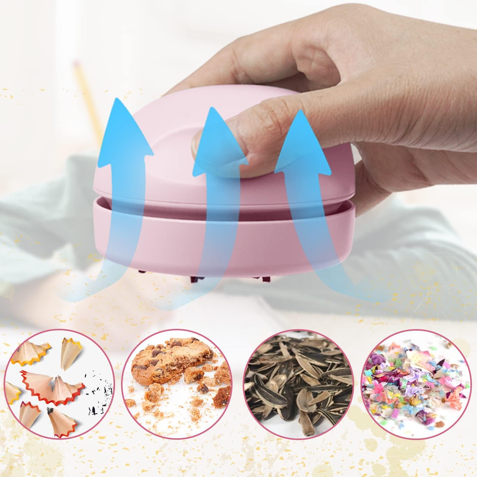 

Portable Handheld Desktop Vacuum Cleaner рожевий