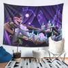 Loona Collage Helluva Boss Anime Tapestry Wall Hanging Aesthetic Home Decoration Tapestries for Living Room Bedroom