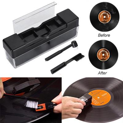 2-in-1 Schallplatten-Reinigungsbürsten-Set Stylus Velvet Antistatik-Reinigungsset