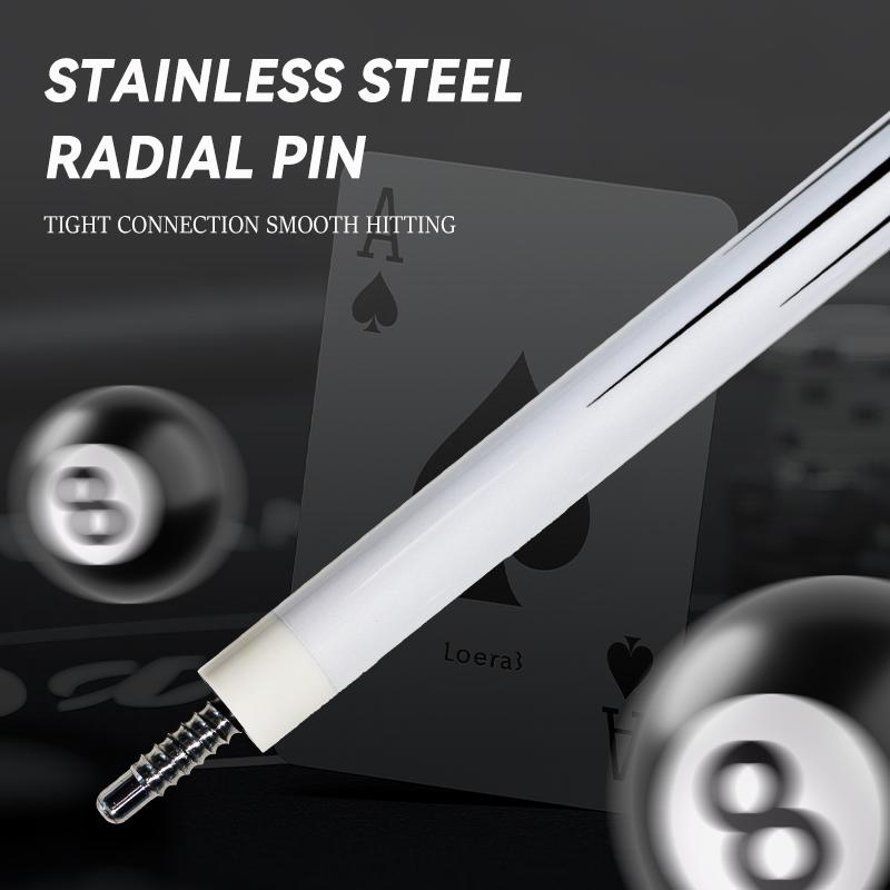 OKHEALING Carbon Fiber Pool Cue Black Technology Billiard Cue Sticks 11.8mm Tip Radial Pin Joint 147cm/58inch Length 19~20oz Weight, Poker