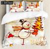Snow Mountain Bedding Set Winter Snow Scene Comforter Cover for Boys Girls Kids 3D Duvet Cover Set Bedroom Decor 3 Pcs Full Size