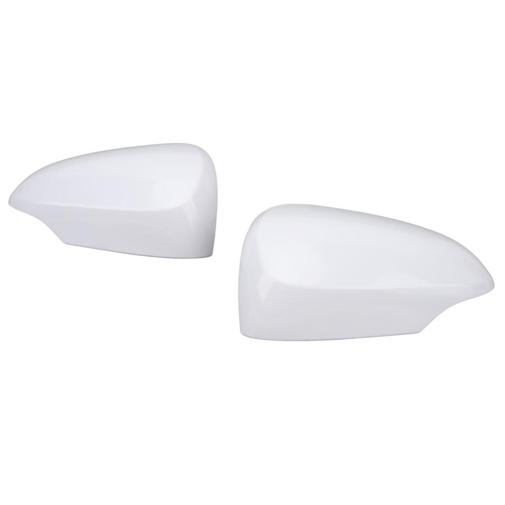 2 Pcs Rearview Door Mirror Cover 87945‑52170 Unpainted White Outer Wing Mirror Cap for Prius C 2012 To 2018