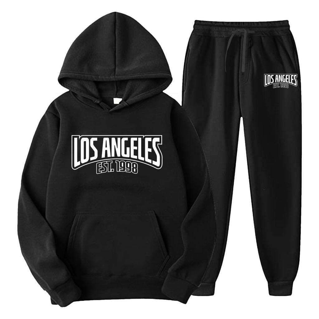 New cross-border foreign trade pullover men's and women's same sports sweater set fashion sweater sweatpants fleece hoodie set