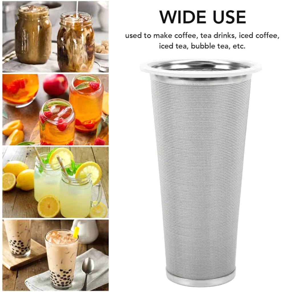 304 Stainless Steel Cold Brew Coffee Filter for Wide Mouth Jar Efficient Coffee Strainer Office Coffee Accessories