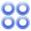 4PCS 1.9 Inch Silicone Inserts for 106 108mm Tires Wear Proof Silicone Wheel Tires Inserts for 1 10 Scale RC Crawler
