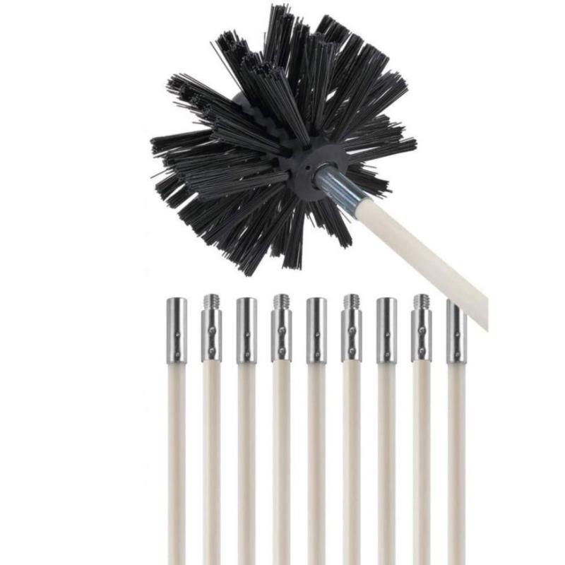 Chimney/Cleaner Sweep Kit Cleaning System Sooteater Rotary Brush Rod/Fireplace Chimney/Cleaner Sweep Kit Cleaning System Sooteater Rotary Brush Rod/Fireplace