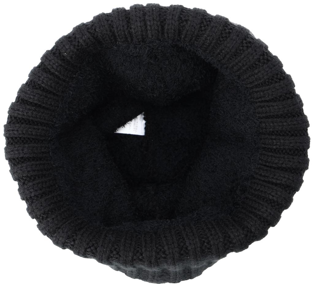 Mizuno Breath Thermo Fluffy Knit and Unisex Cap, Moisture-Wicking Heat-Generating, C2JWA602, Black, (Head Circumference 55-60cm)