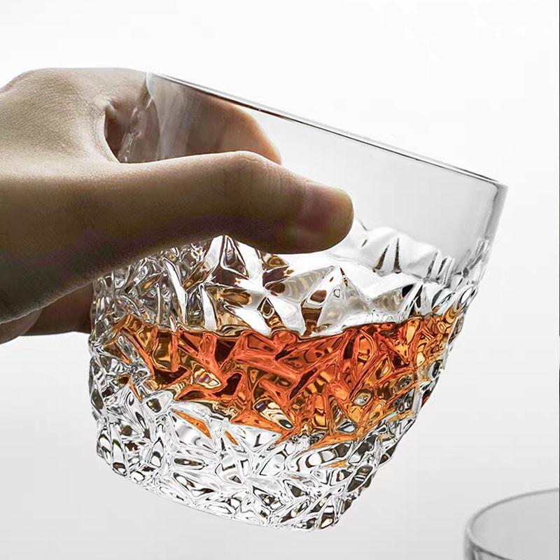 Christmas Gifts High-appearance-level Water Cups Creative Crystal Glass Beer Spirits Cups Bar Whisky and Foreign Wine Glasses