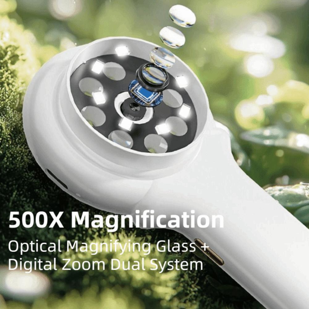 Portable Children's Digital Microscope HD Kids Microscope Insect Magnifier