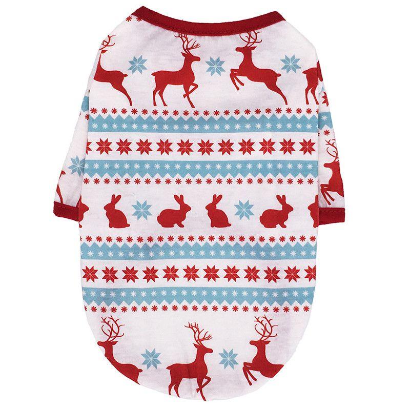 Cozy And Soft Christmas Pet Apparel T-shirt For Dogs And Cats With Delightful Holiday Design