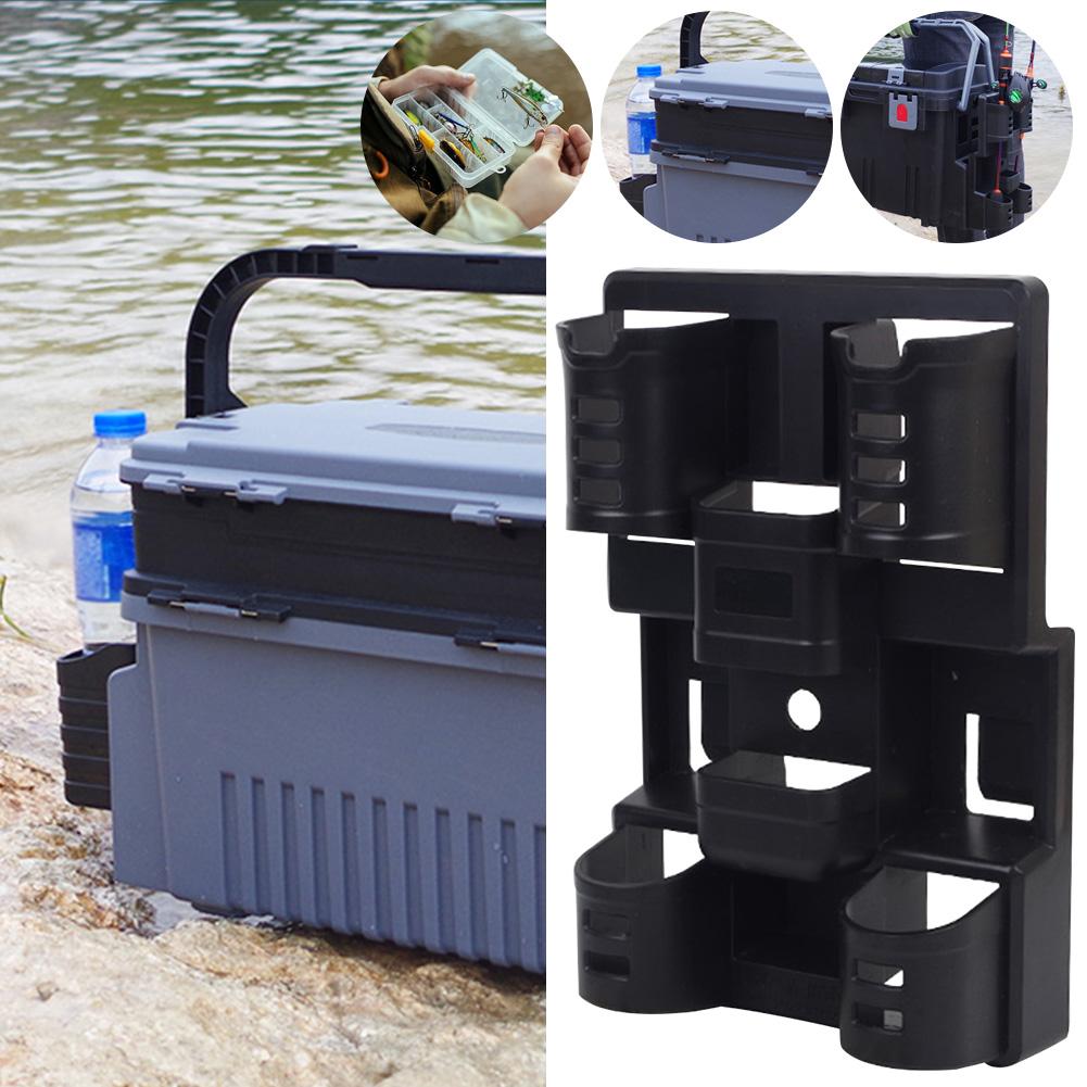 3 in 1 Rod Stand Rod Insert Portable Lure Box Fishing Rod Pole Stand Fishing Rod Organizer Fishing Rod Storage Rack Holder
