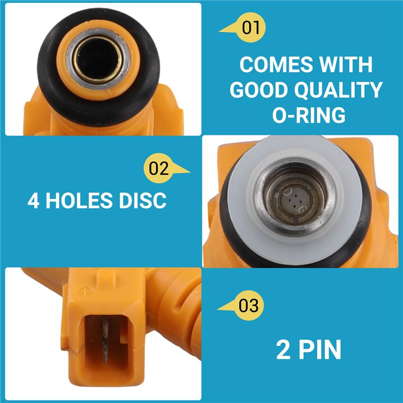 6PCS 0280155710 New Fuel Injector Nozzle For JEEP 87-98 CHEROKEE WRANGLER COMANCHE 4.0L