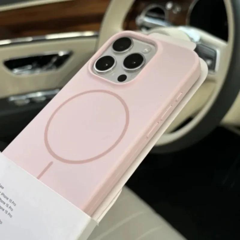 Luxury Liquid Silicone Case For iPhone 17 Pro 16 15 14 13 12 Pro Max 11 for Magsafe Magnetic Wireless Charging Shockproof Capa