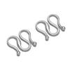 20pcs Stainless Steel W Shape Necklace Clasps Hooks for DIY  Jewelry Making Finding Bracelets Supplies Accessories Wholesale