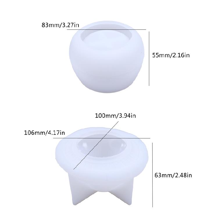 Box Resin Mold Bottle Silicone Mold Storage Box Resin Casting Mold DIY Jewelry Box Epoxy Resin Mold for DIY Resin Crafts