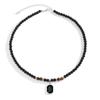 Glass beaded necklace versatile niche high-end sense simple personality collarbone chain accessories