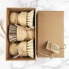 100% Natural Eco-Biodegradable Round Cleaning Brush Sisal and Bamboo Utensils Kitchen Scrubbing Pot Brush