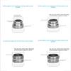 Faucet Adapter 22 Turn 16 18 20 22 24 26 28 30 32mm Internal and External Fine Tooth Faucet Conversion Thread Accessories