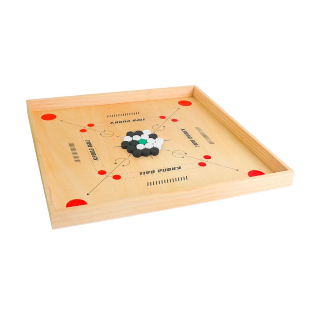 Brettspielset, Holz-Tischspiel, Billard-Strategie 18 x Zoll Hartholzrand, Spiel für