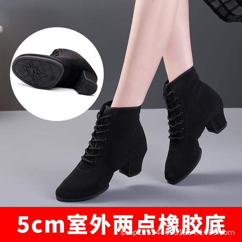 Dobře prodávat prodyšné boty dámské taneční boty šněrovací podpatky dámské společenské latinskoamerické taneční boty vysoká podpora velká velikost 34-41