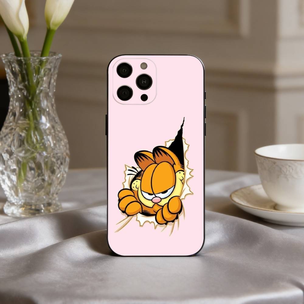 Animation funny G-G-Garfields C-Cat-T Phone Case Silicone Soft For IPhone 17pro 16 15 14 13 12 11 X XR Plus Pro Max Plus