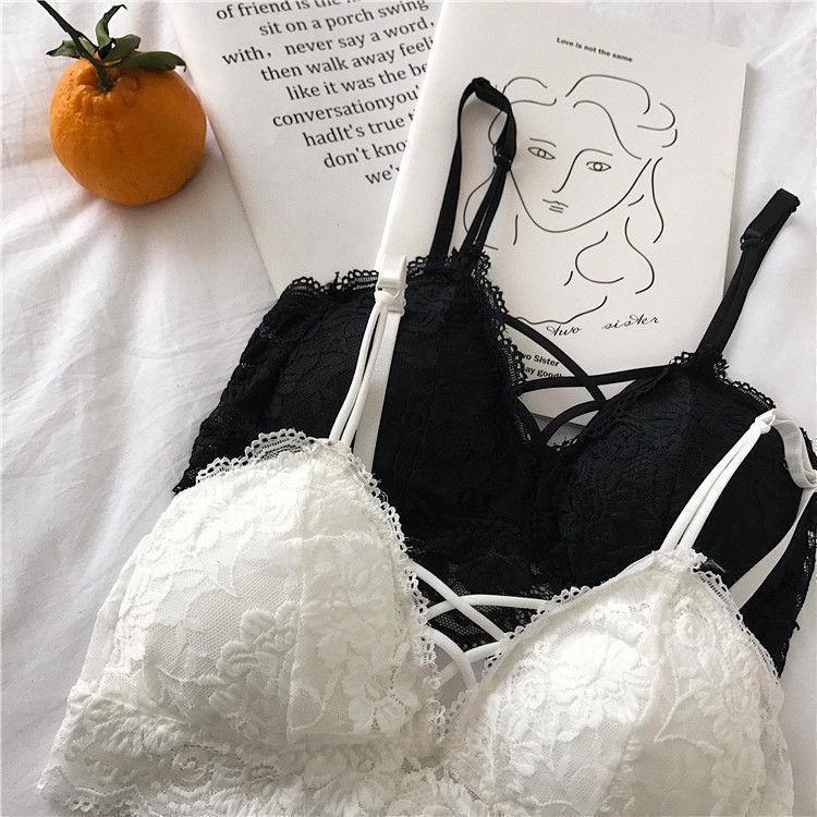 Korean Lace Front Strapless Tube Top Bra - Sexy, Wireless, and Supportive for Students