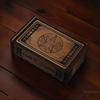 Eladcncmc Wooden Tarot Card Storage Case, Push-Pull Tarot Card Storage Box, Portable Card Container, Astrology Trinket Box