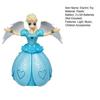 Dancing Princess Light Music Robot Projection Lighting Auto-Unfolding Dress Electric Toy Children Accessories