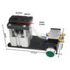 Máquina Pneumática de Furação para Cantos de Fitas Duplo Buraco Dispositivo de Furação Ferramenta de Furação Automática Furador Portátil