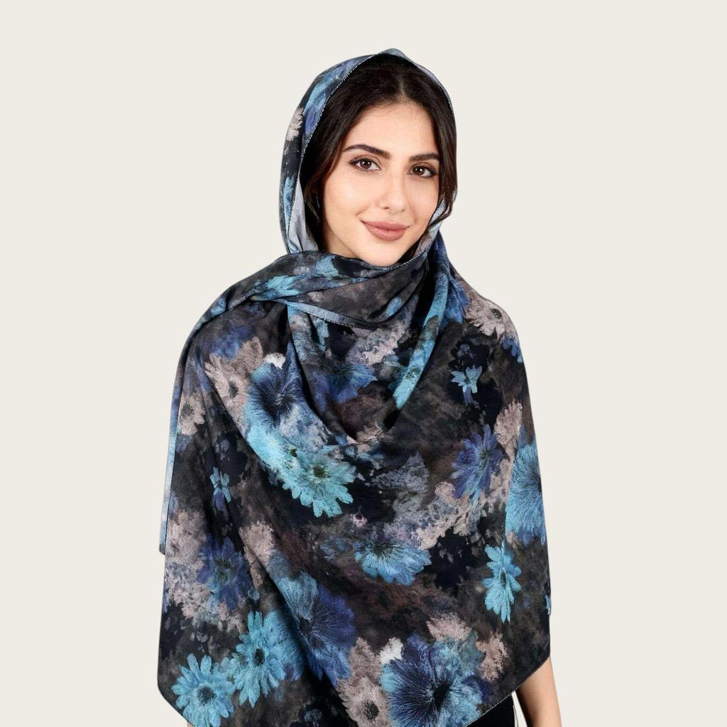 Super Soft Italian Elastic Watercolor Headscarf - 2026 Spring/Summer Collection