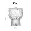 Changqi Glass Mini Sip Cup with Tree Bark Texture