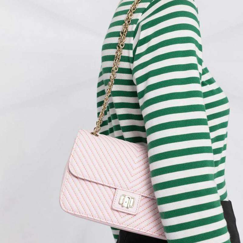 New Furla Pop Star Quilted Leather Crossbody Bag, Shoulder Bag Women's Pink WB00595-A0149-1283S