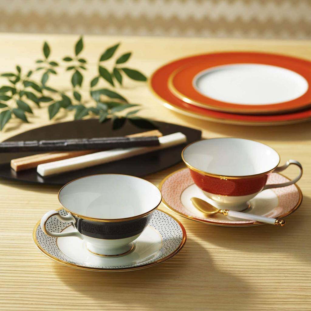 Noritake Plate, 22cm, Vermilion Small Pattern, Single Plate, Bone China, T59511/4948