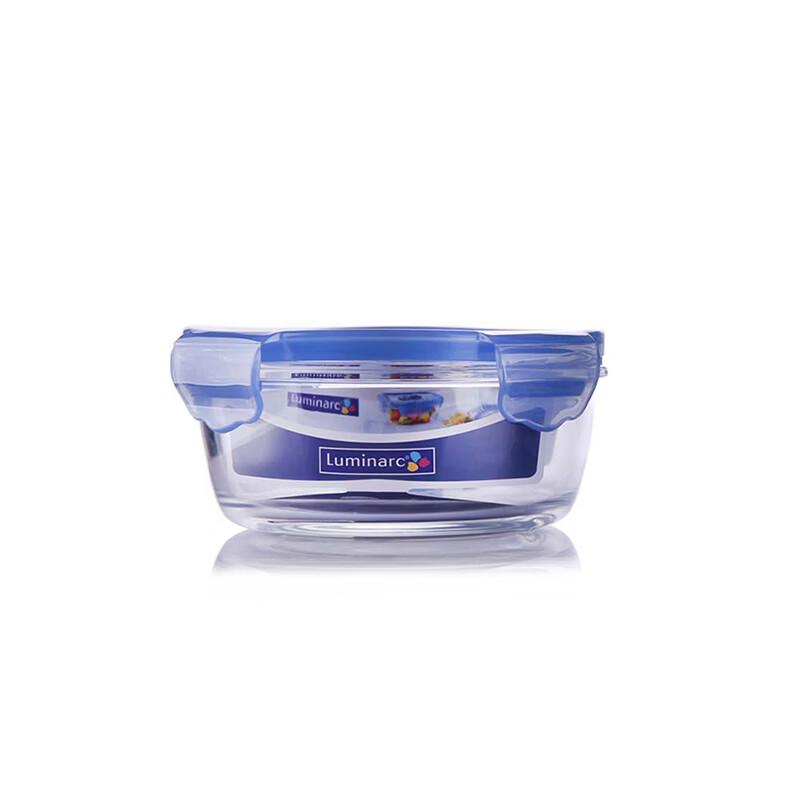 Круглый стеклянный контейнер для хранения продуктов Luminarc Blue Floral