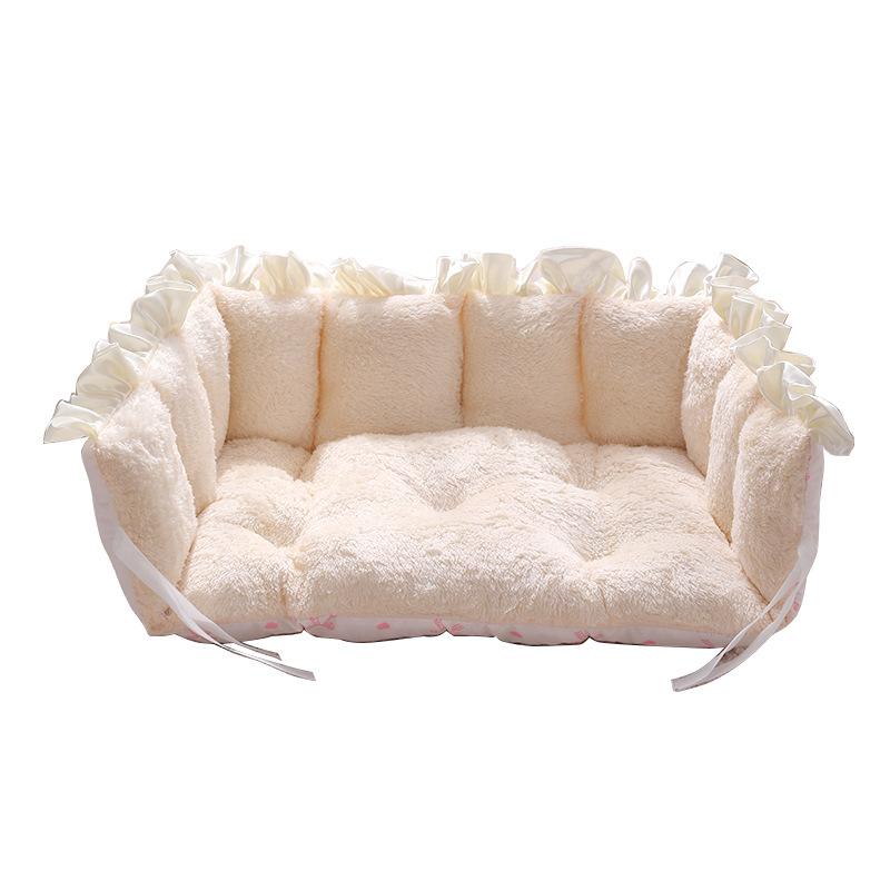 Winter Plus Samt und Verdicktes Katzenkäfig-Bindungsnest Katzenkäfig-Gehäuse, um warm zu bleiben Katzennest-Gurte können Haustier-Katzenmatten fixieren