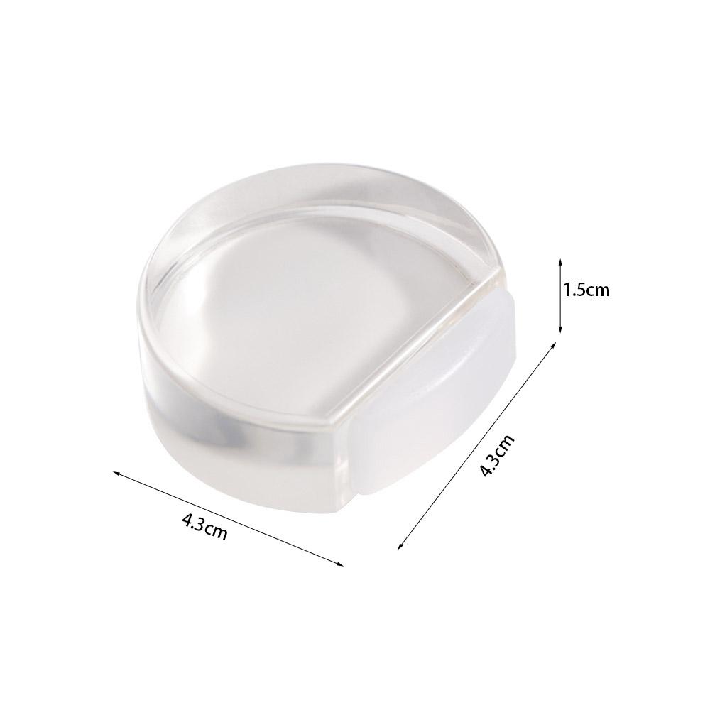 Light Weight Silicone Door Stop Self Adhesive Door Block Transparent Door Stopper  Bedroom