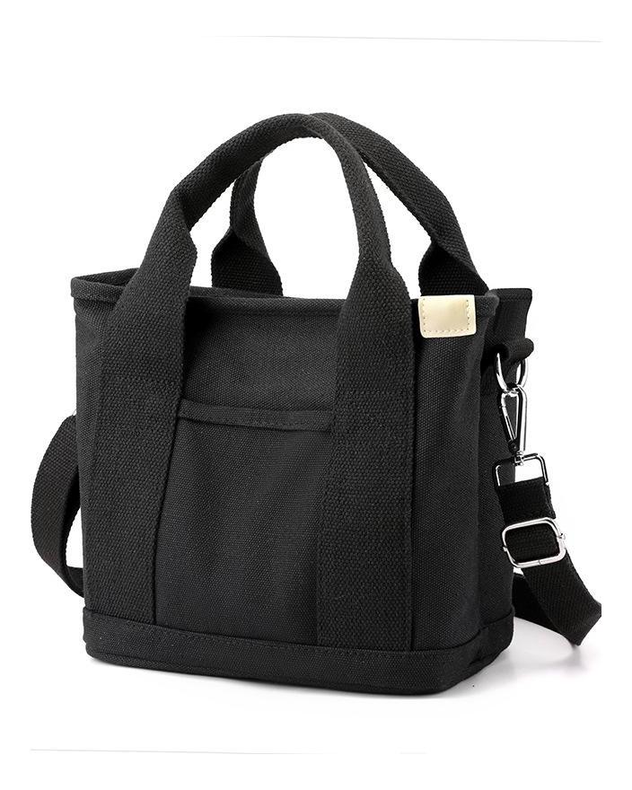 Hochwertige japanische Canvas-Tasche, modische und einfache Einkaufstasche mit großem Fassungsvermögen, Mehrzweck-Bento-Tasche für den täglichen Weg zur Arbeit