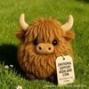Highland Cow Plush Toy, Realistic Long Hair Stuffed Animal, Soft Cute Decor for Kids, Home Decoration, 30cm