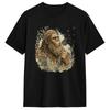 Bigfoot Blowing Dandelion Retro Sunset Forest Design Tshirt Summer Y2k Funny T Shirts Cotton Fashion Tshirt For Unisex Clothes