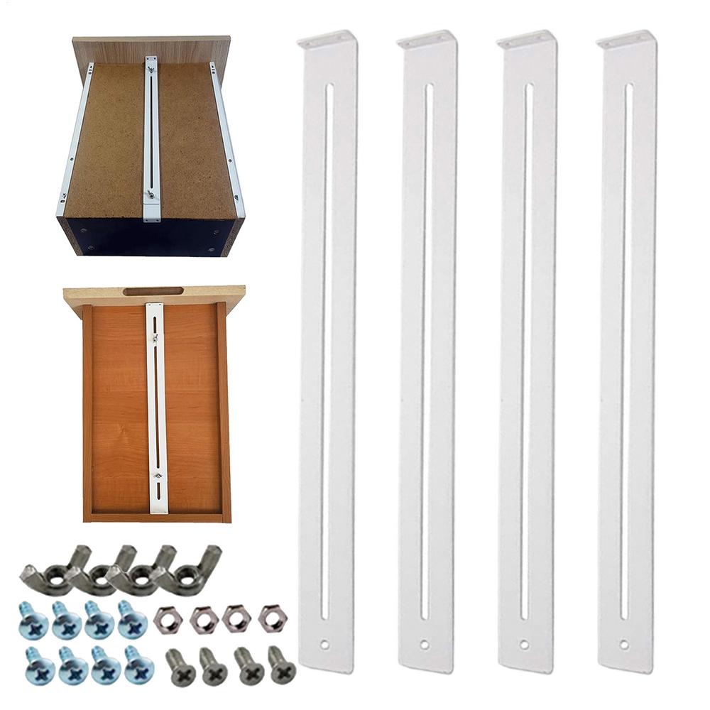 Drawer Bottom Support Heavy Duty Quick Release Hardware Kitchen Drawer Repair Replacement Kit For Reinforcing Repairing Wooden
