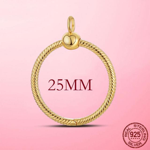 

Оригинальная застежка-подвеска из стерлингового серебра 925 пробы, подходит для меня, серия из бисера, подвеска из розового золота, сделай сам, для женщин, ювелирные изделия, подарки