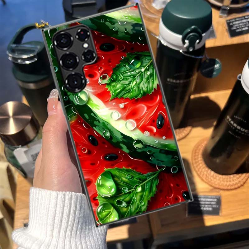 Watermelon Summer Fruit Cases Phone Case for Samsung Galaxy S26 Ultra S25 Edge S24 S23 FE S21 Plus S20 S22 S10 Cover TPU Capa Sh
