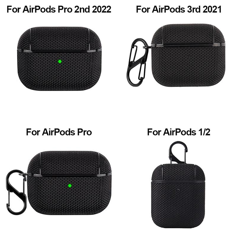

Для Apple AirPods Pro 1-го 2-го поколения Беспроводной Bluetooth-наушник Чехол Для Air Pod 3 Тканевый Защитный Чехол От Отпечатков Пальцев for Airpods 1 or 2 чёрный