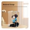 Transparent Acrylic Magnetic Display Box: Dustproof Protective Cover for Labubu Figures