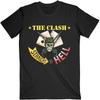 The Clash T-Shirt Straight To Hell Single Band Logo Neu Offiziell Herren Schwarz Größe XL