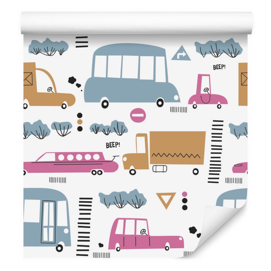 Trucks on the road wallpaper for living room and bedroom 50x1000