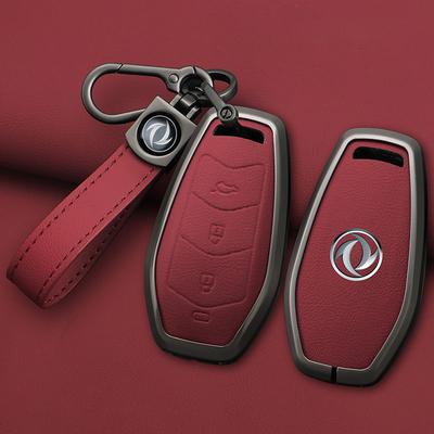 Zinc Alloy Leather Car Key Case Cover Shell Fob For Dongfeng FengGuang Seres Evolute i-Space i-Pro Landian E5 Accessories